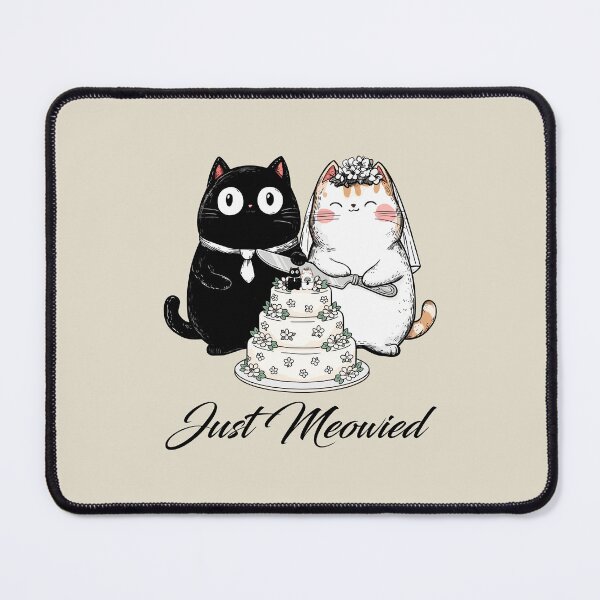 Item preview, Just Married Cats, Sweet Wedding Cake designed and sold by OrenjiArtShop.