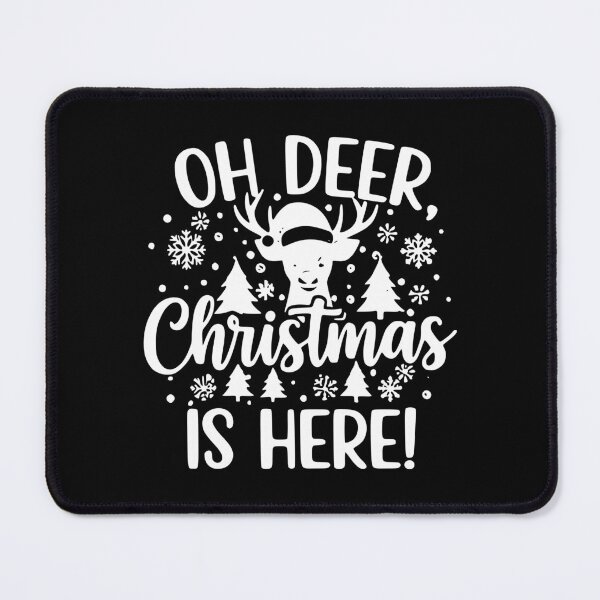 Item preview, Oh Deer Christmas Is Here – Cute Reindeer Funny Holiday T-Shirt designed and sold by malkeetart.