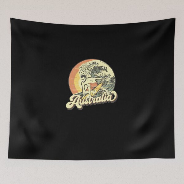 Item preview, Australia-Vintage-Surfer-Retro-Vacation-Souvenir designed and sold by QianxiWan.