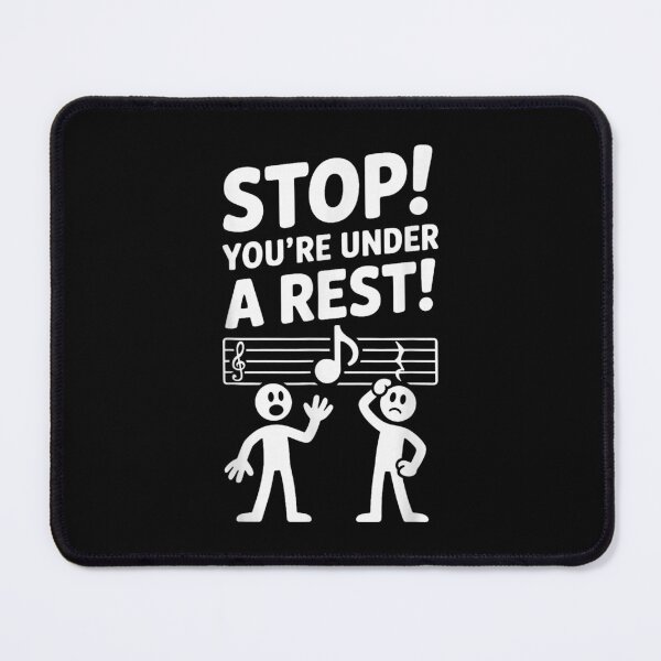 Item preview, Under a Rest Funny Music Lover Music Teacher Pun designed and sold by Stoorn621.
