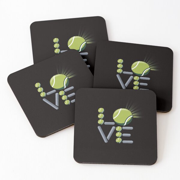 Item preview, Tennis Green Player Racket Pattern Love Logo Ball designed and sold by LapFemile.