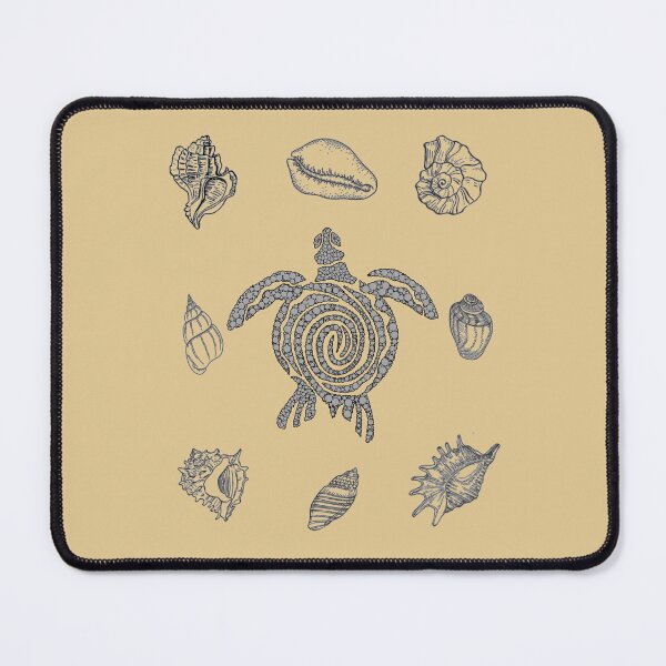 Item preview, Sea Turtle Petroglyph and Shells designed and sold by joztees.