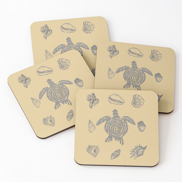 Item preview, Sea Turtle Petroglyph and Shells designed and sold by joztees.
