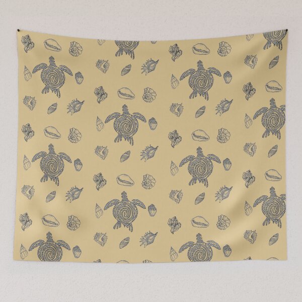 Item preview, Sea Turtle Petroglyph and Shells designed and sold by joztees.