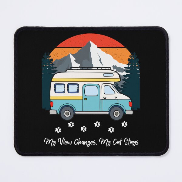 Item preview, My Views Changes, My Cat Stays. Funny RV and Cat design. designed and sold by SofikoDesigns.
