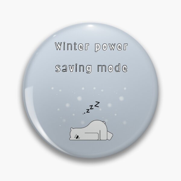 Item preview, Winter Power Saving Mode — Minimal Cozy Typography designed and sold by mintmono-studio.
