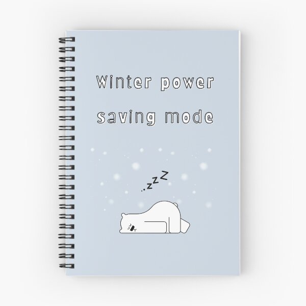 Item preview, Winter Power Saving Mode — Minimal Cozy Typography designed and sold by mintmono-studio.