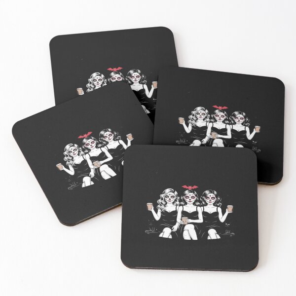 Item preview, Spooky Moms Club, Caffeine Required, Spooky Skeleton Girls designed and sold by ShelFisher.