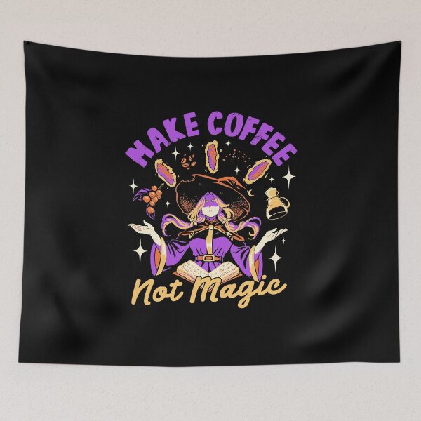Item preview, Magical Coffee Witch Illustration designed and sold by Pupung oktavian.