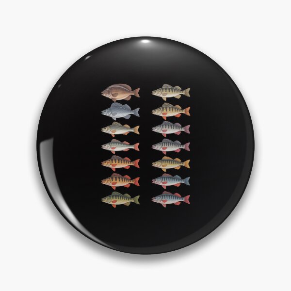 Item preview, Types Of Freshwater Fish Species Fishing Fisherman Anglers designed and sold by ConceptThena.
