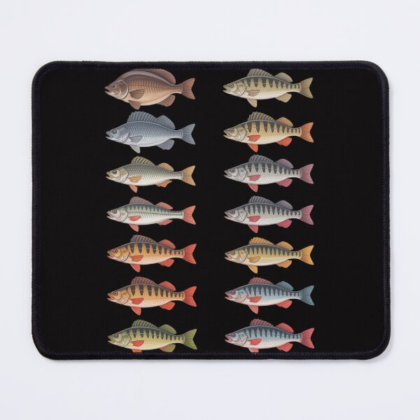 Item preview, Types Of Freshwater Fish Species Fishing Fisherman Anglers designed and sold by ConceptThena.