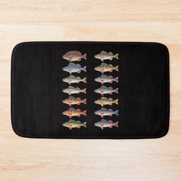 Item preview, Types Of Freshwater Fish Species Fishing Fisherman Anglers designed and sold by ConceptThena.