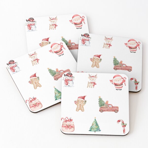 Item preview, Cute Watercolor Christmas Clipart Set – Festive Holiday Characters & Decorations designed and sold by EmeryJH.