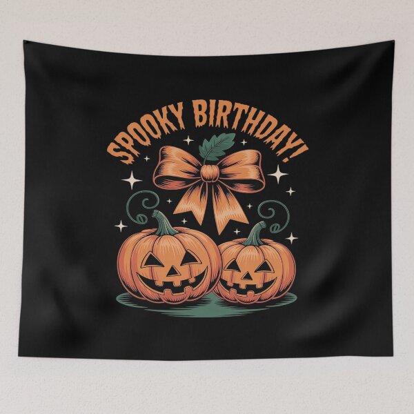 Item preview, Spooky October Birthday Pumpkin Halloween Party 2025 themed designed and sold by ShelFisher.