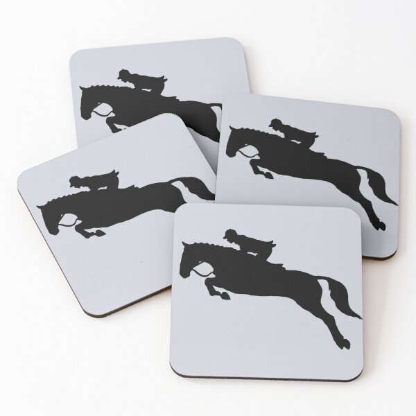 Item preview, Showjumper, horse and rider in silhouette. designed and sold by claireseyeview.