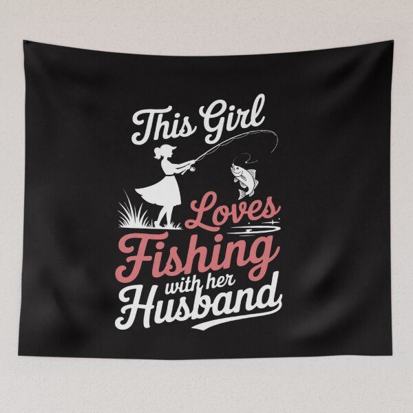 Item preview, This Girl Loves Fishing With Her Husband - Fisherman Fish designed and sold by ConceptThena.