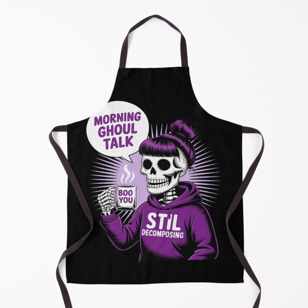 Item preview, Spooky Podcast Skeleton Coffee Goth Girl designed and sold by Sandrhaus.