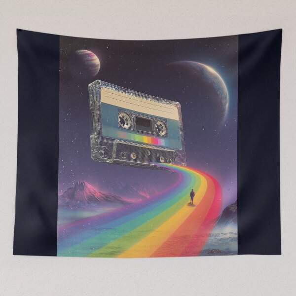 Item preview, Cosmic Mixtape Highway designed and sold by ArgentoArt.