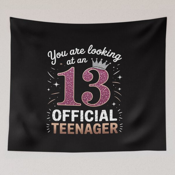 Item preview, You Are Looking At Official Teenager 13 13th Birthday Girls designed and sold by ConceptThena.