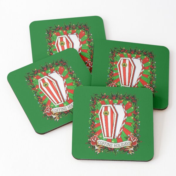 Item preview, Coffins Holidays - Candy Cane Goth Christmas designed and sold by CoffinsArt.