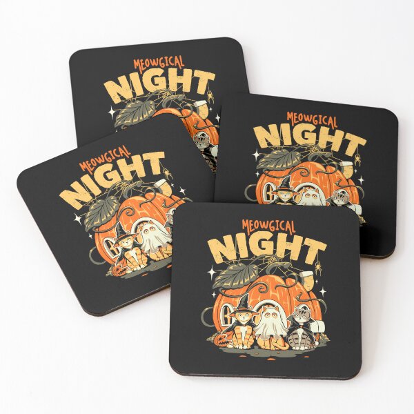 Item preview, Meowgical Night – Cute Halloween Cat Trio designed and sold by Pupung oktavian.