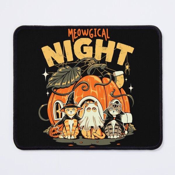 Item preview, Meowgical Night – Cute Halloween Cat Trio designed and sold by Pupung oktavian.