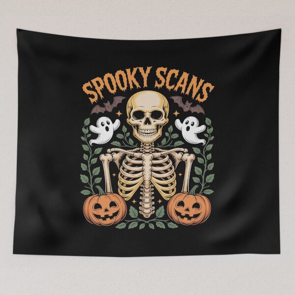 Item preview, Spooky Scans Radiology Tech CT Skeleton Ribcage Halloween designed and sold by Sandrhaus.