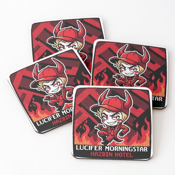 Item preview, Lucifer Morningstar Hazbin Hotel Sticker – Retro Pixel Art designed and sold by Gurjeetpixelart.