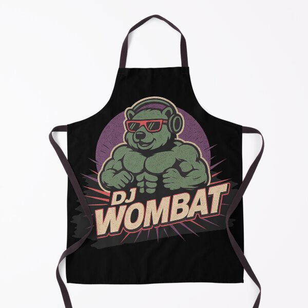 Item preview, DJ Wombat Australian EDM Animal designed and sold by pUNKnown.