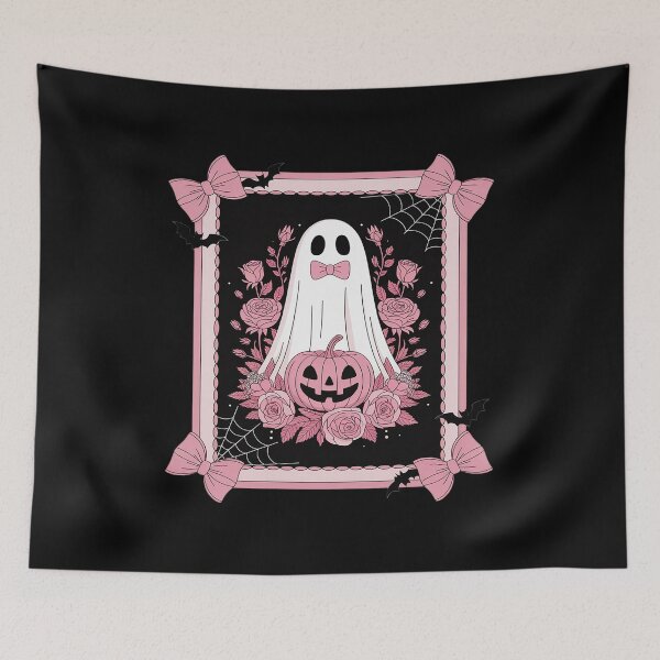 Item preview, Spooky Season Halloween Floral Ghost Pumpkin designed and sold by Sandrhaus.