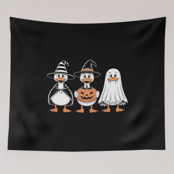 Item preview, Spooky Season Halloween Goose Ghost Witch Jack O Lantern designed and sold by Sandrhaus.