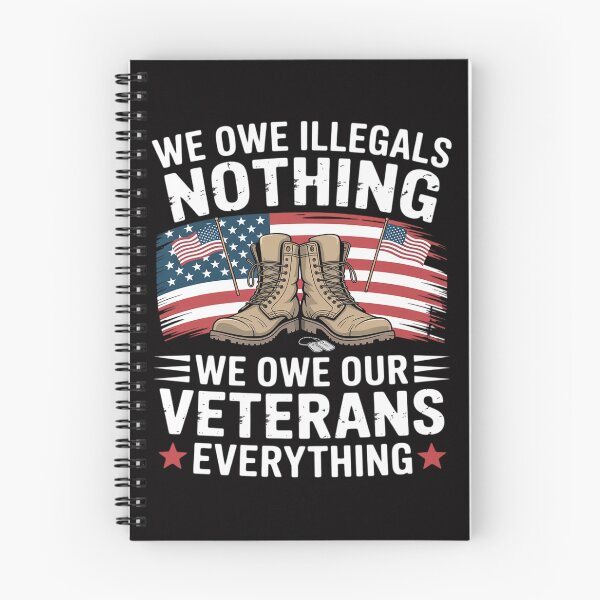 Item preview, We Owe Illegals Nothing We Owe Our Veterans Everything designed and sold by ConceptThena.