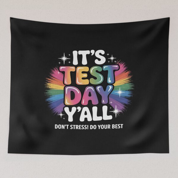 Item preview, It's Test Day Rock The Test Teacher Student Testing Day designed and sold by itsnothatweird.