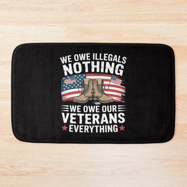 Item preview, We Owe Illegals Nothing We Owe Our Veterans Everything designed and sold by ConceptThena.