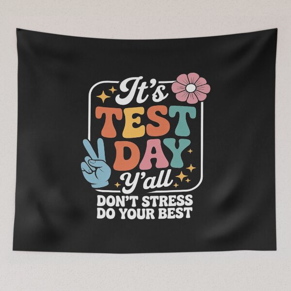 Item preview, It's Test Day Y'all Groovy Testing Day Teacher Student Exam designed and sold by itsnothatweird.
