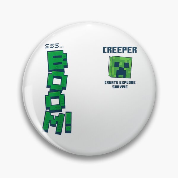 Item preview, Boom Explosion Green Pixel Monster Funny Retro Gamer Art designed and sold by DemetMath.