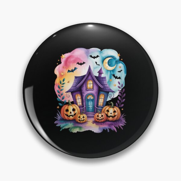 Item preview, Spooky Season Pumpkin Ghost Neon Halloween Boho Watercolor designed and sold by Sandrhaus.