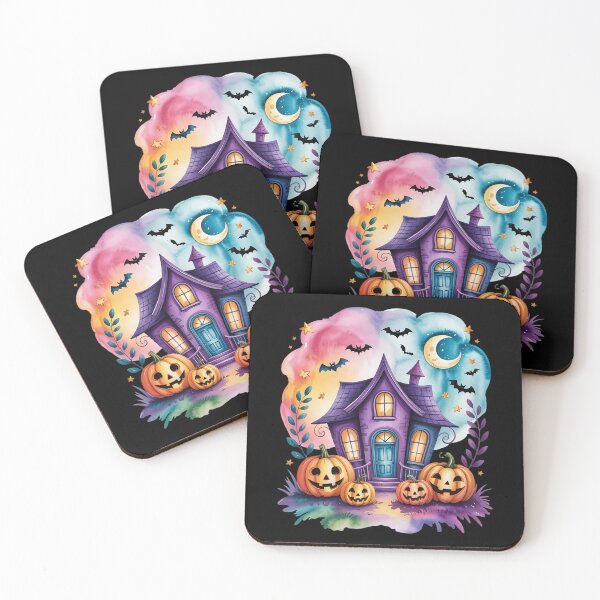 Item preview, Spooky Season Pumpkin Ghost Neon Halloween Boho Watercolor designed and sold by Sandrhaus.