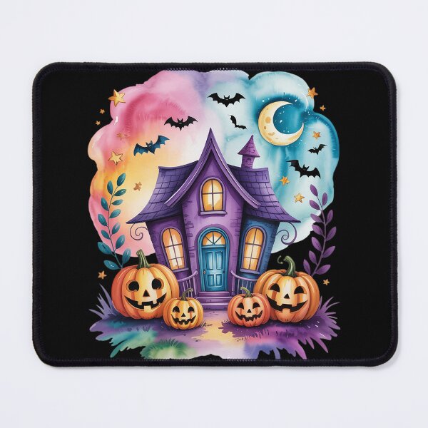 Item preview, Spooky Season Pumpkin Ghost Neon Halloween Boho Watercolor designed and sold by Sandrhaus.