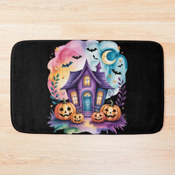 Item preview, Spooky Season Pumpkin Ghost Neon Halloween Boho Watercolor designed and sold by Sandrhaus.