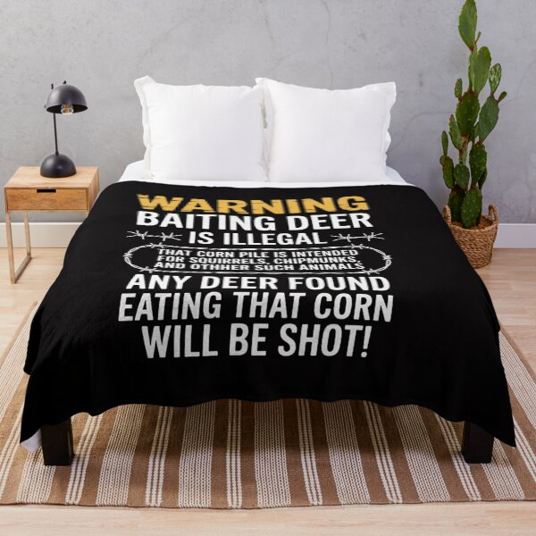 Item preview, WARNING - Baiting Deer Is Illegal, Hunting designed and sold by ConceptThena.