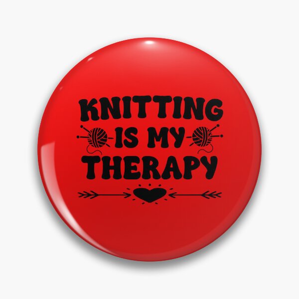 Item preview, Knitting Is My Therapy. Funny Knitting Quote. Yarn Lover. Knitter designed and sold by DesignHouse07.
