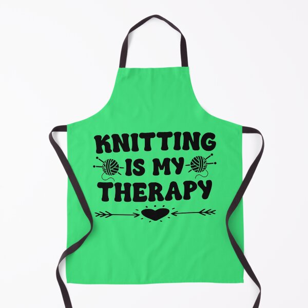 Item preview, Knitting Is My Therapy. Funny Knitting Quote. Yarn Lover. Knitter designed and sold by DesignHouse07.