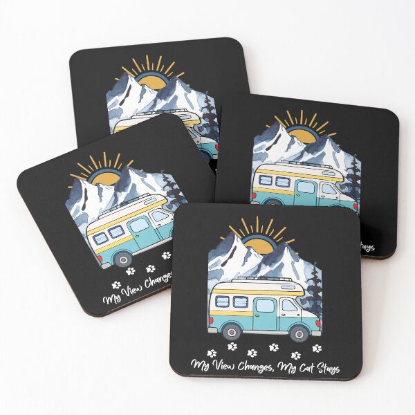 Item preview, My Views Changes, My Cat Stays. Funny RV and Cat design designed and sold by SofikoDesigns.