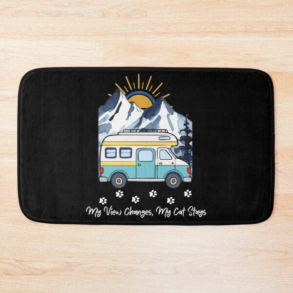 Item preview, My Views Changes, My Cat Stays. Funny RV and Cat design designed and sold by SofikoDesigns.