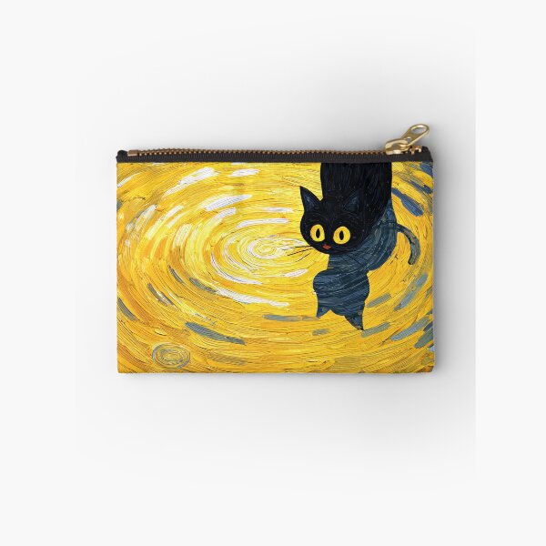 Item preview, Black Cat Walking On Yellow And Blue Water designed and sold by Cat-Wave-Dream.