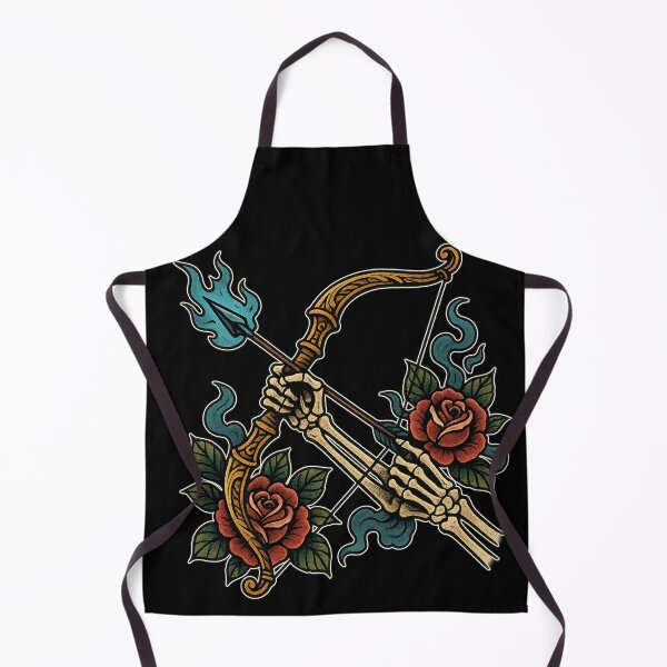 Item preview, Skeletal Archer Sagittarius Bow & Arrow | Neo-Traditional Tattoo Art designed and sold by uNORTHODOX72.