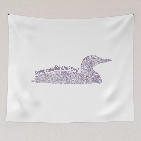 Item preview, Pájaro lobo canadiense estúpido - morado designed and sold by maddiemak96.