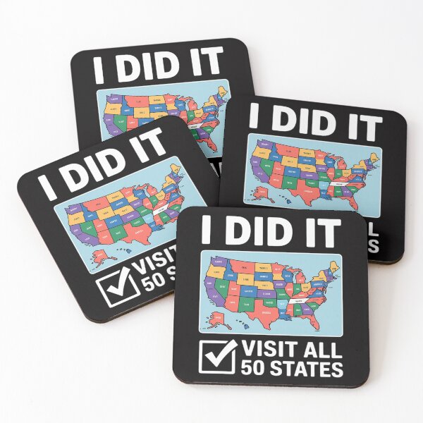 Item preview, Visited all 50 states, USA map for travel champion lover designed and sold by Viepenny.