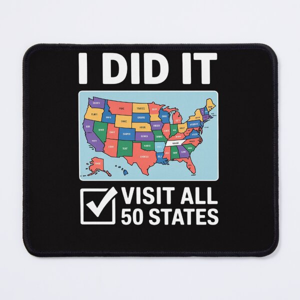 Item preview, Visited all 50 states, USA map for travel champion lover designed and sold by Viepenny.
